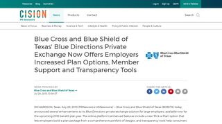 
                            7. Blue Cross and Blue Shield of Texas' Blue Directions Private ...