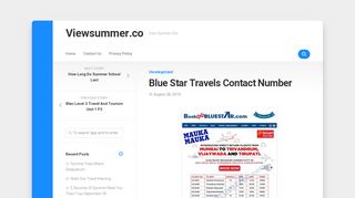 
                            8. Blue Star Travels Contact Number | Viewsummer.co