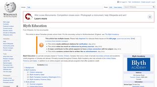 
                            5. Blyth Education - Wikipedia