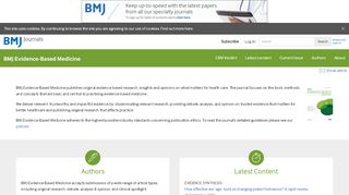 
                            5. BMJ Evidence-Based Medicine