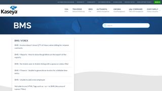 
                            6. BMS – Kaseya Support Knowledgebase