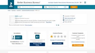 
                            3. BMS, LLC | Better Business Bureau® Profile