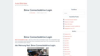 
                            8. Bmw Connecteddrive Login – Auto Bild Idee