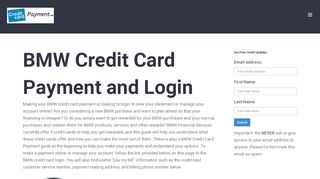 
                            5. BMW Credit Card Payment - Login - Address - Customer Service