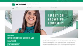 
                            4. BNP Paribas Early Careers · Ambition knows no boundaries