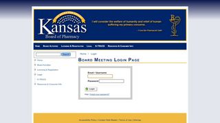 
                            2. Board Meeting Login Page - Kansas Board of …