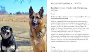 
                            7. Boarding & Training Instructions — Knallhart Kennels ...