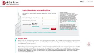 
                            3. BOCHK Internet Banking