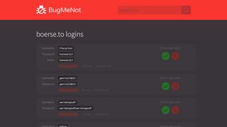 
                            1. boerse.to passwords - BugMeNot