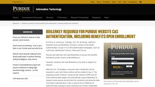 
                            7. BoilerKey required for Purdue website CAS authentication, including ...