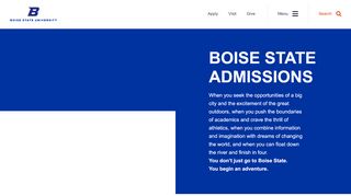 
                            11. Boise State Admissions - Admissions - Boise State University