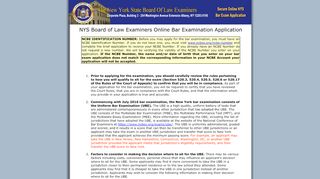 
                            1. BOLE- OFFICIAL PAGE NEW YORK STATE BAR EXAMINATION