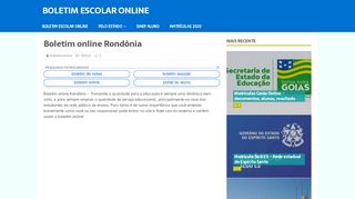 
                            8. Boletim online Rondônia RO Seduc, como acessar …