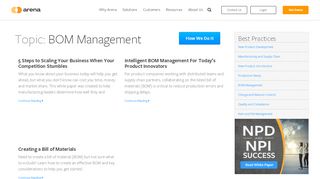 
                            4. BOM Management | Arena Solutions