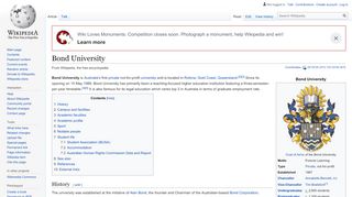 
                            4. Bond University - Wikipedia