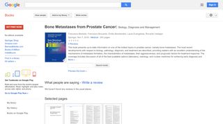 
                            8. Bone Metastases from Prostate Cancer: Biology, Diagnosis and Management