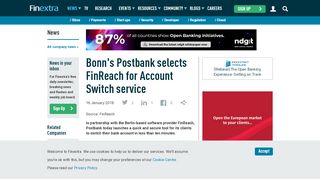 
                            7. Bonn's Postbank selects FinReach for Account Switch service