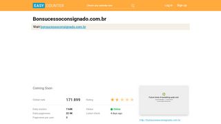 
                            7. Bonsucessoconsignado.com.br: Coming Soon - Easy Counter