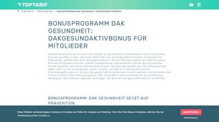 
                            5. Bonusprogramm: DAK Gesundheit bietet …