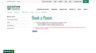 
                            1. Book a Room | Durham College