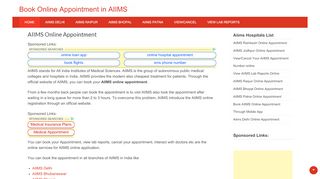 
                            9. Book AIIMS Hospital online appointment