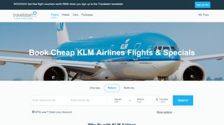 
                            1. Book Cheap KLM Airlines Flights & Specials - Travelstart.co.za