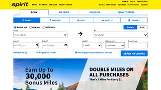 
                            6. Book flight tickets online with low-fare airline Spirit ...