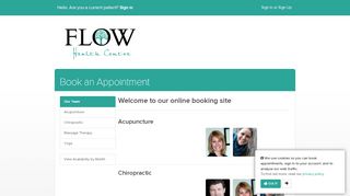 
                            3. Book Online | Flow Health Centre