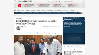 
                            3. Book PRTC bus tickets online from the comfort of homes - The Hindu