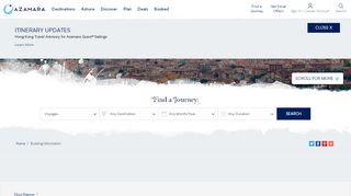 
                            9. Booking Information | Azamara