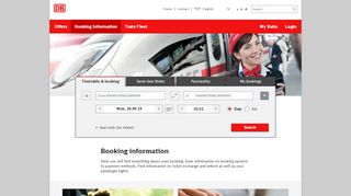 
                            2. Booking information - Deutsche Bahn