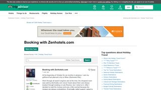 
                            6. Booking with Zenhotels.com - Holiday Travel Message Board ...