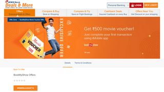 
                            7. BookMyShow Movie Voucher Offer - ICICI Bank