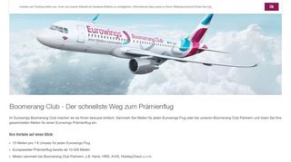 
                            1. Boomerang Club - Vorteile - Eurowings