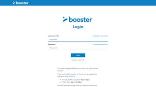 
                            7. Booster - Login