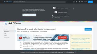 
                            11. boot - Macbook Pro stuck after I enter my password - Ask ...