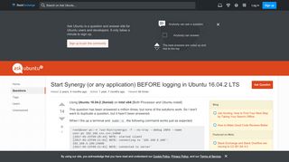 
                            11. boot - Start Synergy (or any application) BEFORE logging in Ubuntu ...