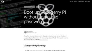 
                            6. Boot up Raspberry Pi without login and password - dyscribe.com