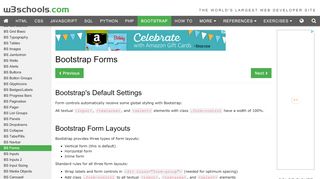 
                            2. Bootstrap Forms - W3Schools