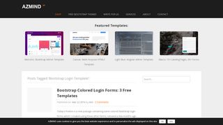 
                            3. Bootstrap Login Template | AZMIND