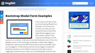 
                            3. Bootstrap Modal Form Examples – Vegibit