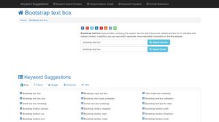 
                            8. Bootstrap text box