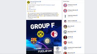 
                            9. Borussia Dortmund - facebook.com