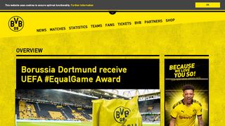 
                            1. Borussia Dortmund receive UEFA #EqualGame Award | bvb.de