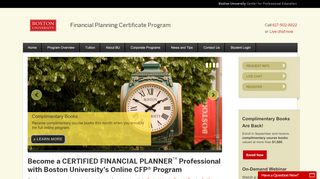 
                            9. Boston University | Online CFP® Program & Financial ...