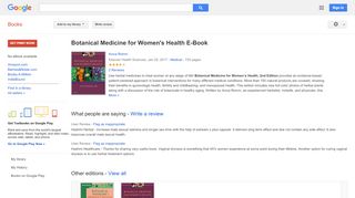 
                            8. Botanical Medicine for Women's Health E-Book - Aviva Romm ...