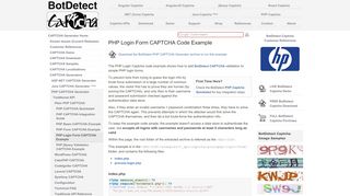 
                            5. BotDetect PHP Login Form CAPTCHA Code Example