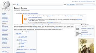 
                            9. Bounty hunter - Wikipedia