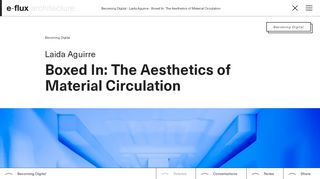 
                            7. Boxed In: The Aesthetics of Material Circulation - e-flux ...