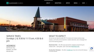 
                            6. BRADER WAY – Blackhawk Church